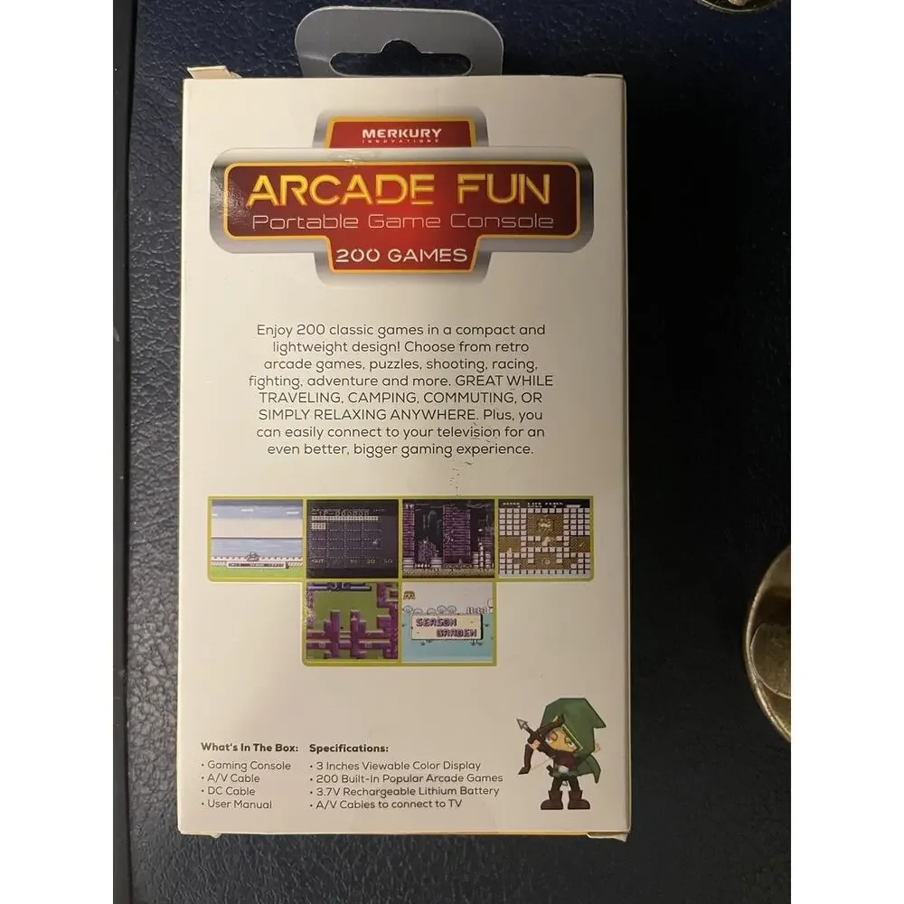 Merkury Innovations Arcade Fun Portable Gaming Console 200 Games